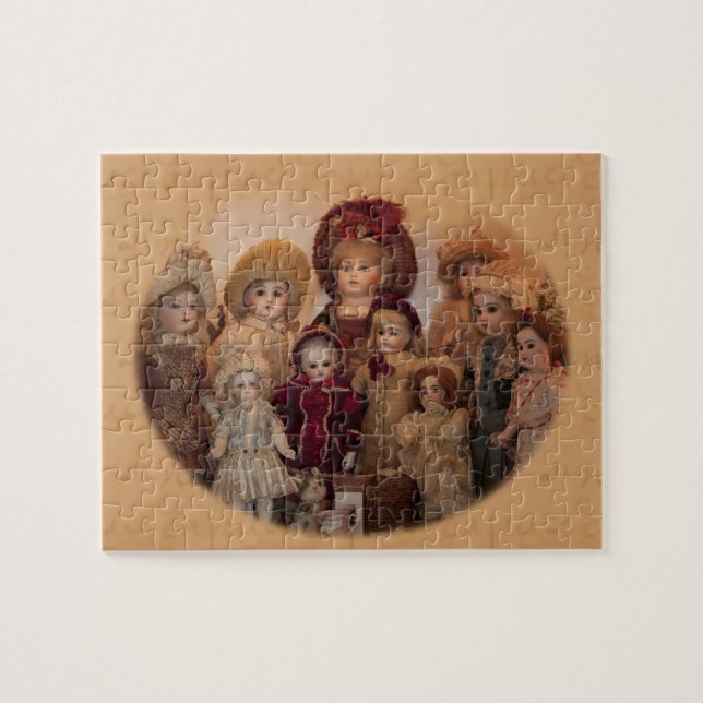 French Dolls and Friends Puzzle Pussel (Horisontell)