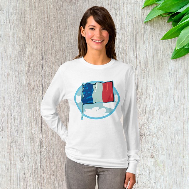 French Flag Tricolour Blue White Red France T Shirt (Skapare uppladdad)