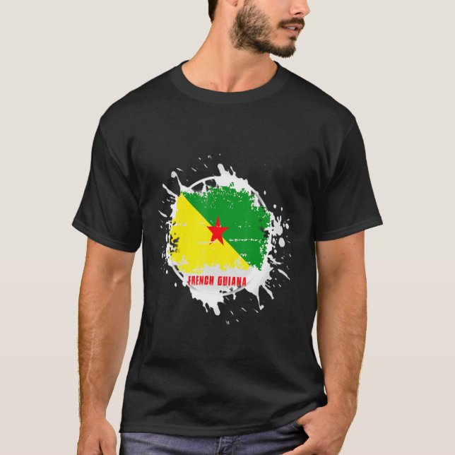 French Guiana Splash T Shirt (Framsida)