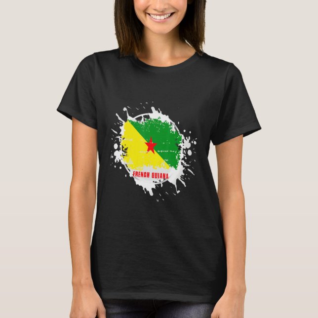 French Guiana Splash T Shirt (Framsida)