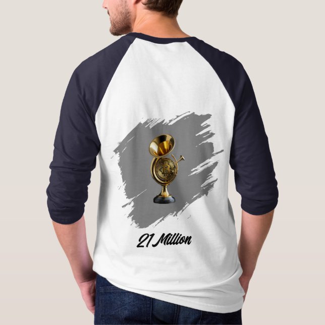 French horn Bitcoin 01 T Shirt (Baksida)