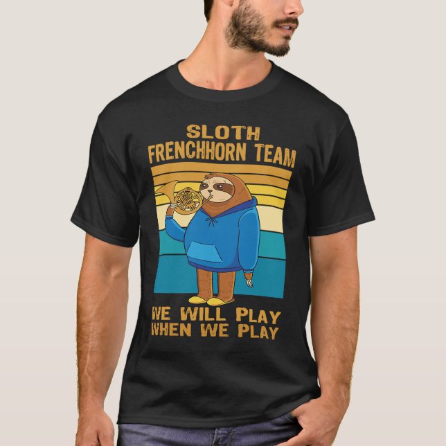 French Horn Instrument T Shirt (Framsida)