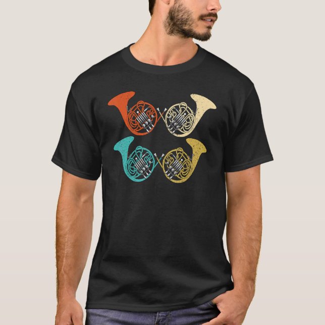 French Horn Player French Horn Player T Shirt (Framsida)