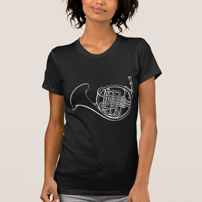 french_horn_white.png tröja (Framsida)