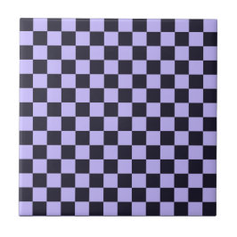 French lilac checkerboard pattern kakelplatta