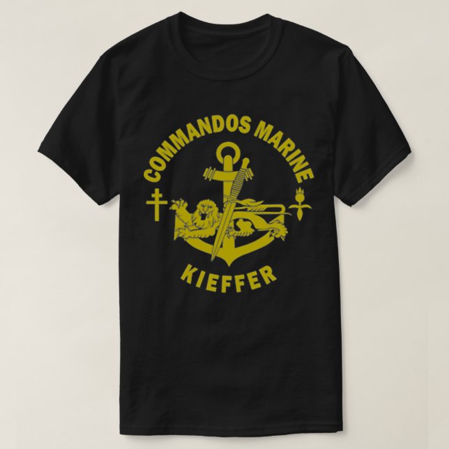 French Navy Special Forces Commandos Marine Kieffe T Shirt (Design framsida)