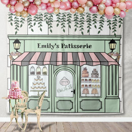 French Paris Bakery Cafe Patisserie Backdrop