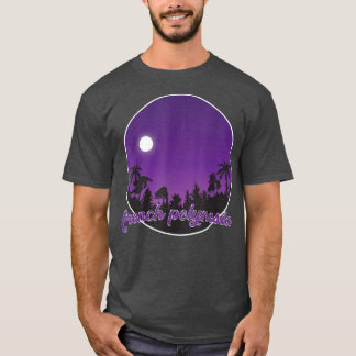 french polynesia By night with Palms T Shirt