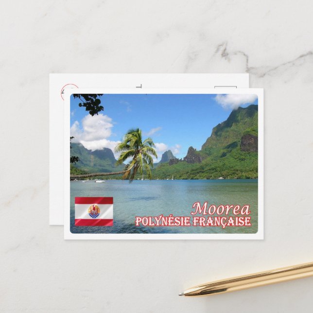 French Polynesia - Moorea - Cook's Bay - Vykort (Fram/Back In Situ)