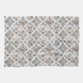 French Retro Floral Tile Kitchen Towels Kökshandduk