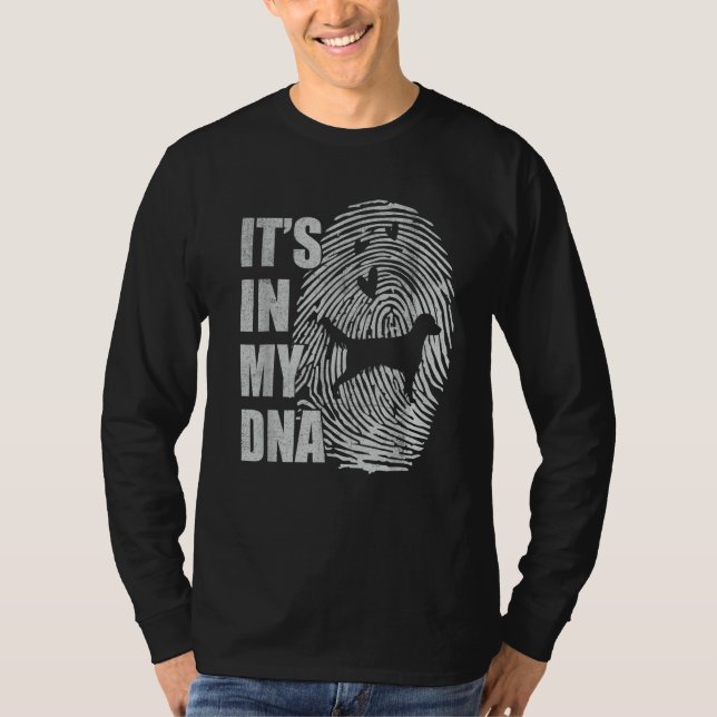 French Spaniela DNA Dog Mom Dad Dog T Shirt (Framsida)