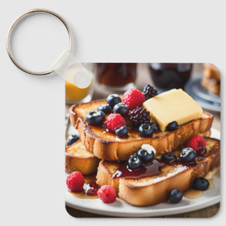 French Toast With Berries Nyckelring
