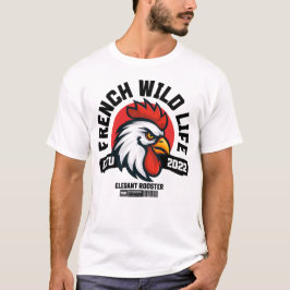French Wild Life – Eleganter Hahn T Shirt