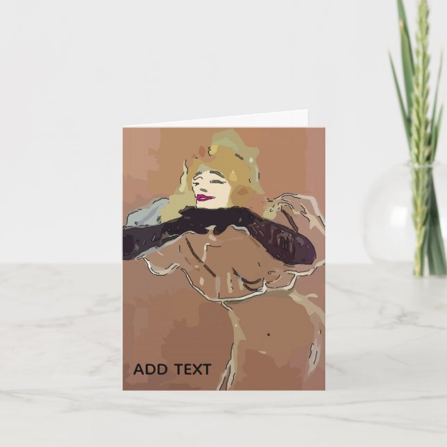 French Woamn Kort (Framsida)