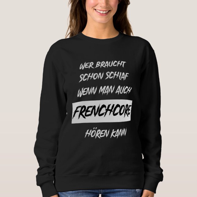 Frenchcore Festival Music Hardstyle Rave T Shirt (Framsida)