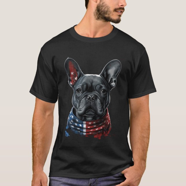 Frenchie American T Shirt (Framsida)