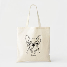 Frenchie Anpassade Tote Bag | Fransk Bulldog Tygkasse