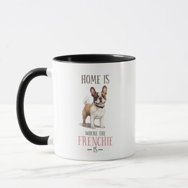 Frenchie: Bemsa hem med vår Fransk Bulldog Mugg (Vänster)