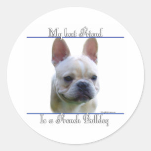 Frenchie Best Friend 2 - Sticker Runt Klistermärke