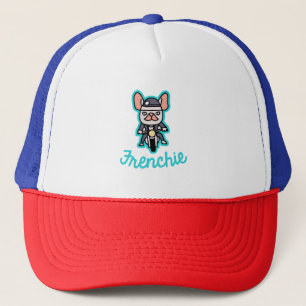 Frenchie Biker Motorcle Hundägare Frenchie Funny Keps