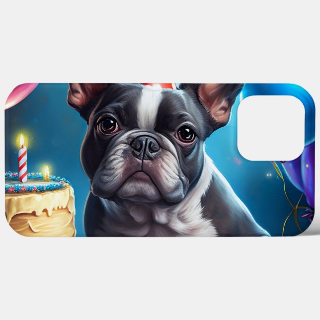 Frenchie Birthday Bash: A Cute Fransk Bulldog (Baksida (horisontell))