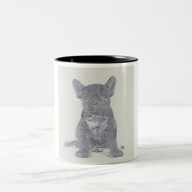 Frenchie Bulldog Älskare Coffee Mugg (Center)