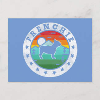 Frenchie Bulldog Hund Mamma Pappa Helg Vykort