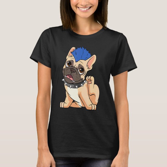 Frenchie Bulldog I Fransk Bulldog jag Hund Momma o T Shirt (Framsida)