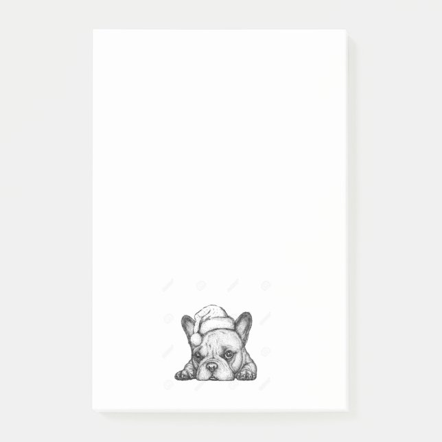 Frenchie bulldoggPostIt Post-it Block (Framsida)