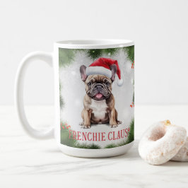 Frenchie Claus Hund Pun julkaffe Mugg