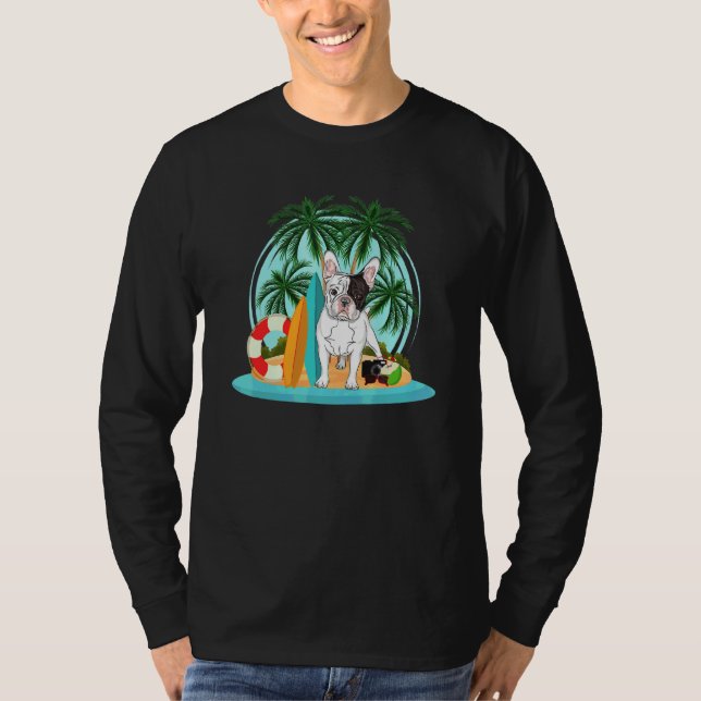 Frenchie Cute Fransk Bulldog Hund Womens T Shirt (Framsida)
