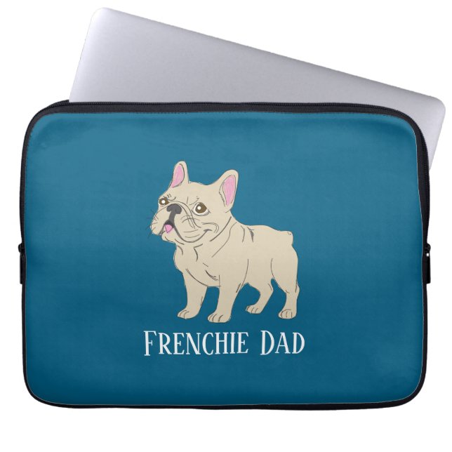 Frenchie Dad Laptop Fodral (Framsidan)