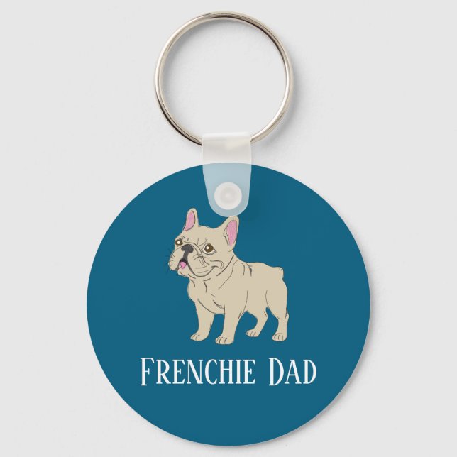 Frenchie Dad Nyckelring (Framsida)