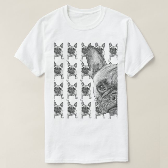 Frenchie Face T Shirt (Design framsida)