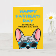 Frenchie Fars dag Blå Merle Fransk Bulldog