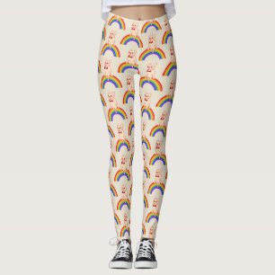 Frenchie firar pridemånad på LGBTQ-regnbågen Leggings