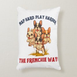 Frenchie Fransk Bulldog Hund Prydnadskudde