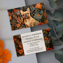 Frenchie Fransk Bulldog Vintage Blommigt