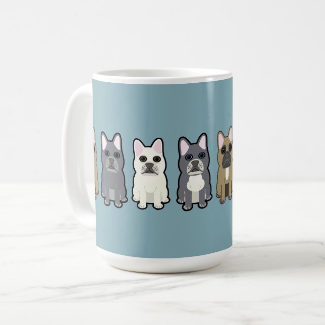 Frenchie Friends Kaffemugg (Framsida vänster)