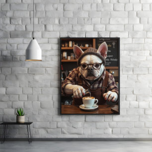 Frenchie Fuel Station: Sip, Slobber, Poster