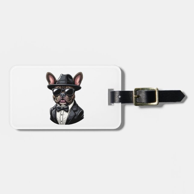 Frenchie Gängstern Bagagebricka (Horisontell Framsida)