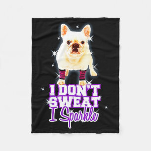 Frenchie Gift Jag svenskar inte i Gnistra Fleecefilt