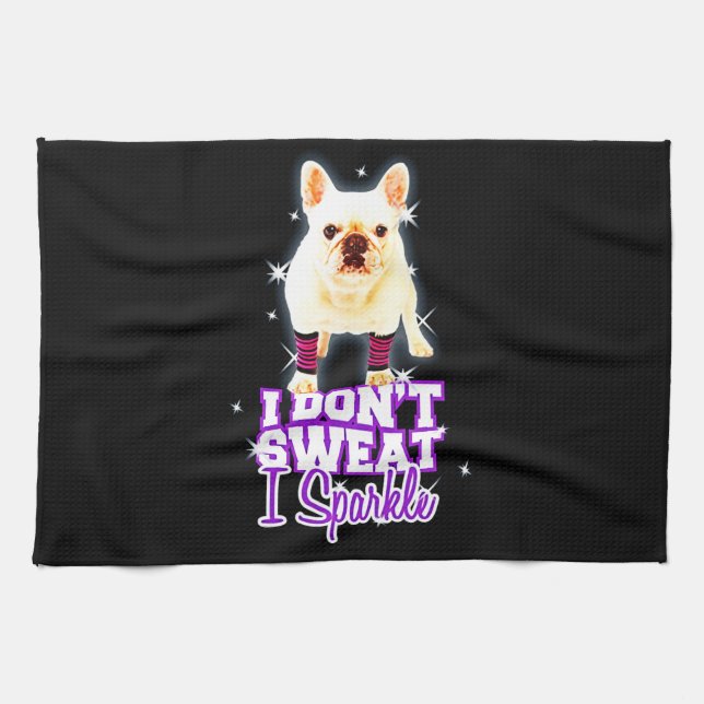 Frenchie Gift | Jag svenskar inte i Gnistra Kökshandduk (Horisontell)