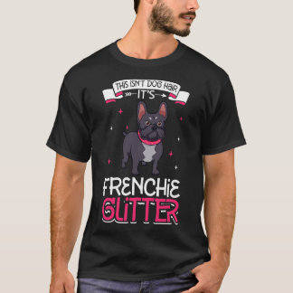 Frenchie glitter t shirt