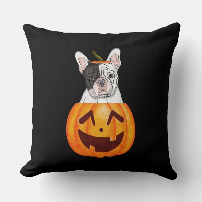 Frenchie Halloween Kudde (Framsida)