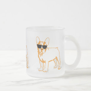 Frenchie Howlelu Frostad Glasmugg