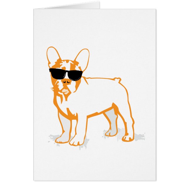 Frenchie Howlelu Hälsningskort (Framsidan)