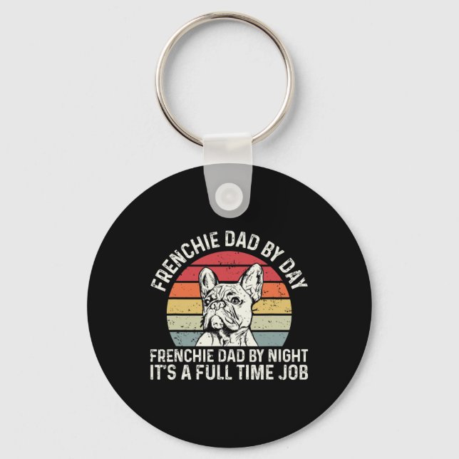 Frenchie Hund-citat för er frenchie Pappa Nyckelring (Framsida)