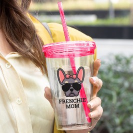 Frenchie Hund Lilac och Tan Fransk Bulldog Take Away Mugg