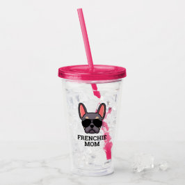 Frenchie Hund Lilac och Tan Fransk Bulldog Take Away Mugg
